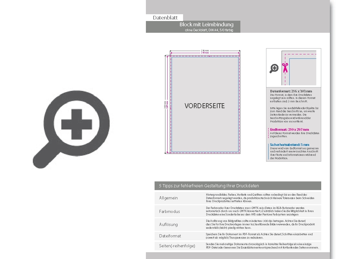 Product Bild block_mit_leimbindung__din_a4__200_blatt__5_0_farbig_einseitig_bedruckt_(cmyk_4-farbig_+_1_sonderfarbe_hks_oder_pantone)